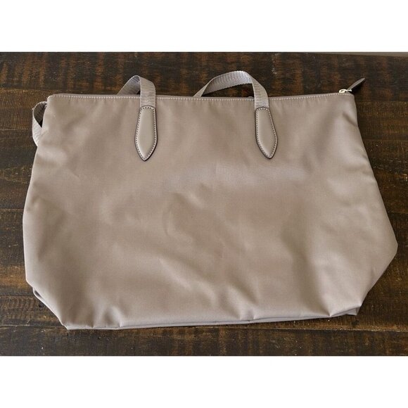 Kate Spade Kitt Large Nylon Tote Bag Nimbus Grey Gray Purse $299 MSRP - Picture 5 of 11